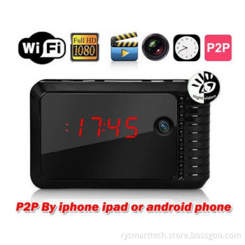 Unique Design Super Night Vision Wireless Clock IP Camera